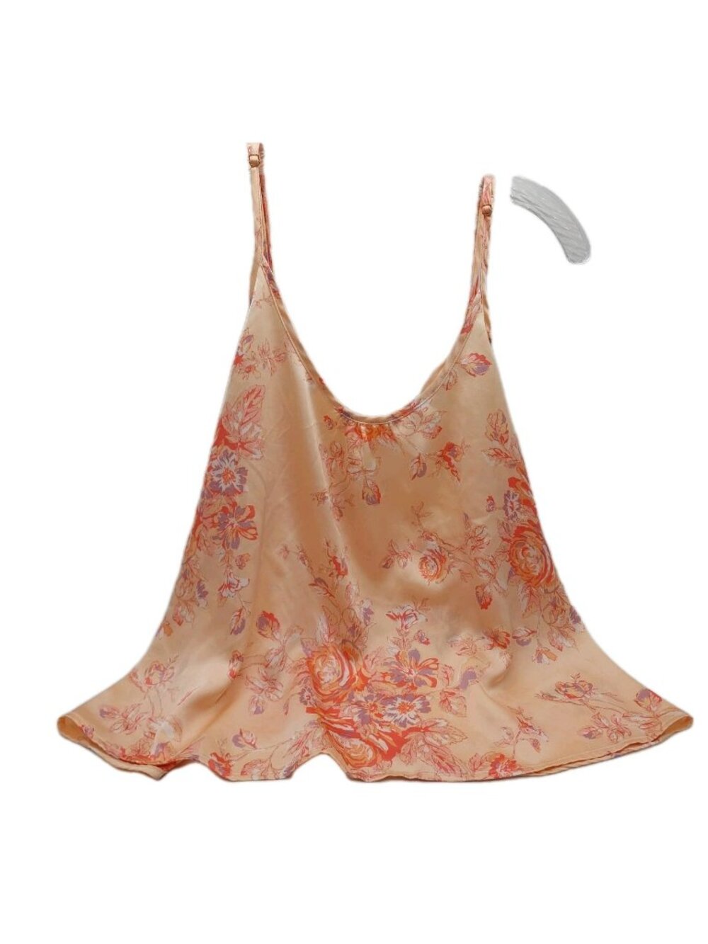Sincerely Jules Women's Cami Tank Top Size Medium Satin Floral Sleeveless Y2k
